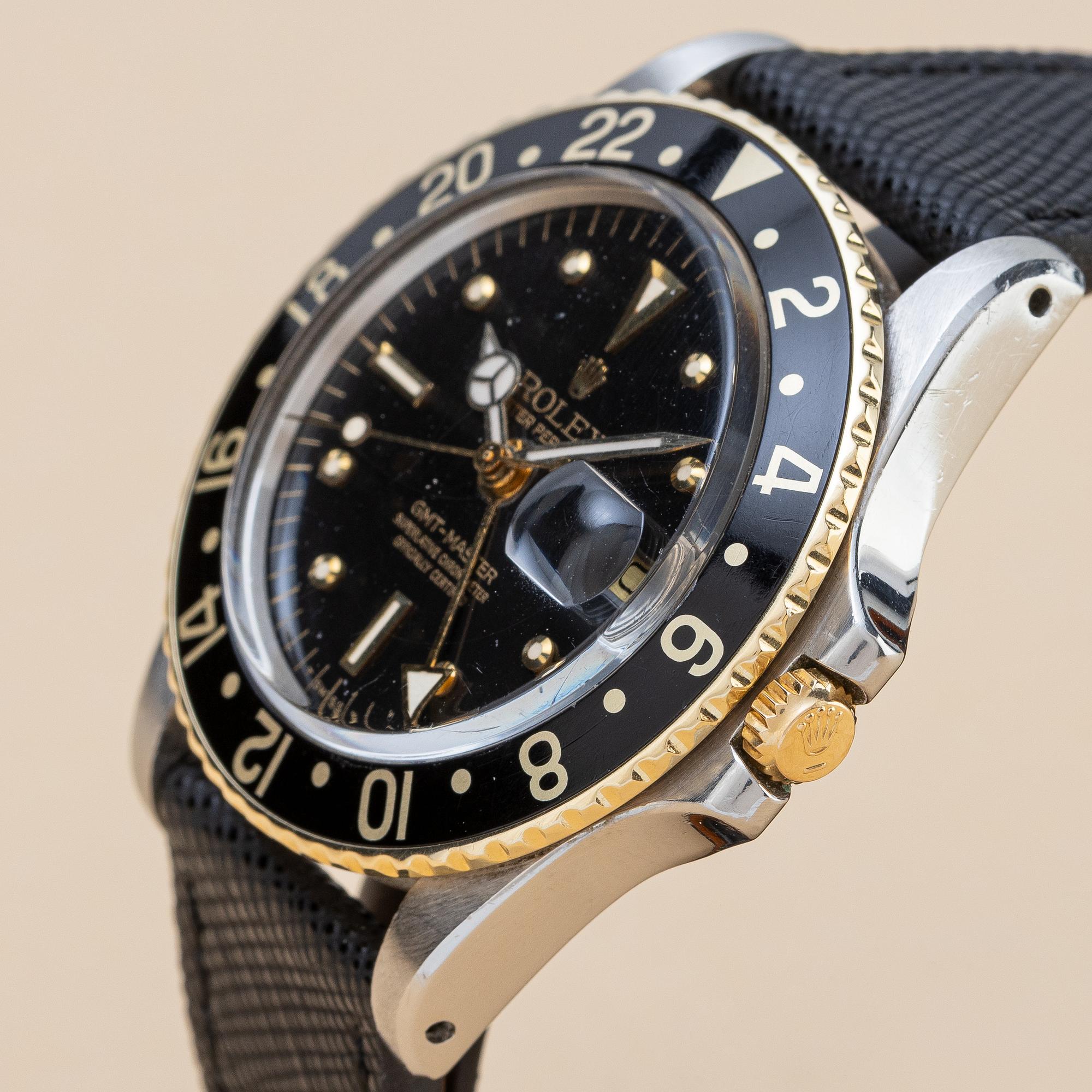 Rolex, GMT-Master, "Nipple dial", ca 1978.