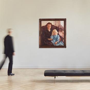 Lotte Laserstein, Portrait of the Cedergren family (Jan, Ingeborg, and Madeleine).