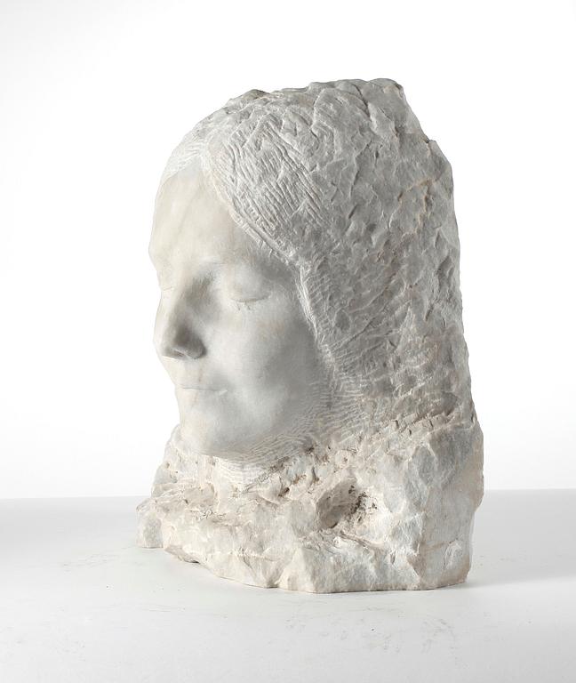 OKÄND KONSTNÄR, skulptur, marmor. Tidigt 1900-tal.