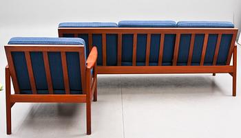 SOFFA OCH FÅTÖLJ, 1950/60-tal, trol Danmark.