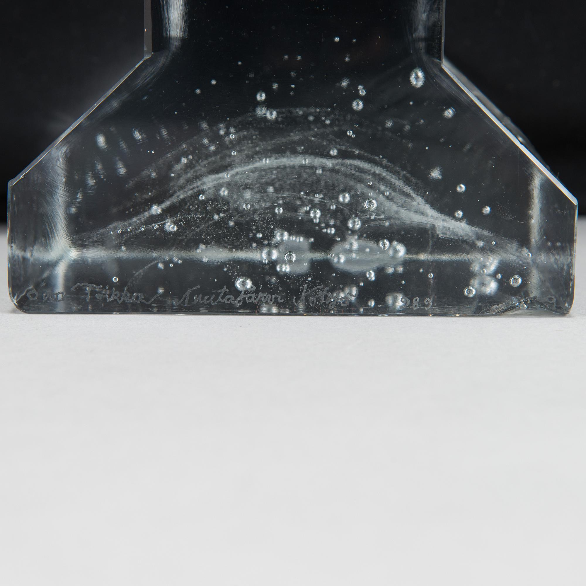 Oiva Toikka, sculpture, signed Oiva Toikka Nuutajärvi Notsjö 1989.