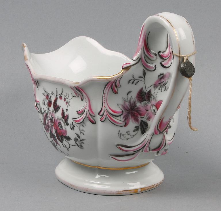 SÅSSKÅL, porslin, Popov, Ryssland 1800-talets mitt.