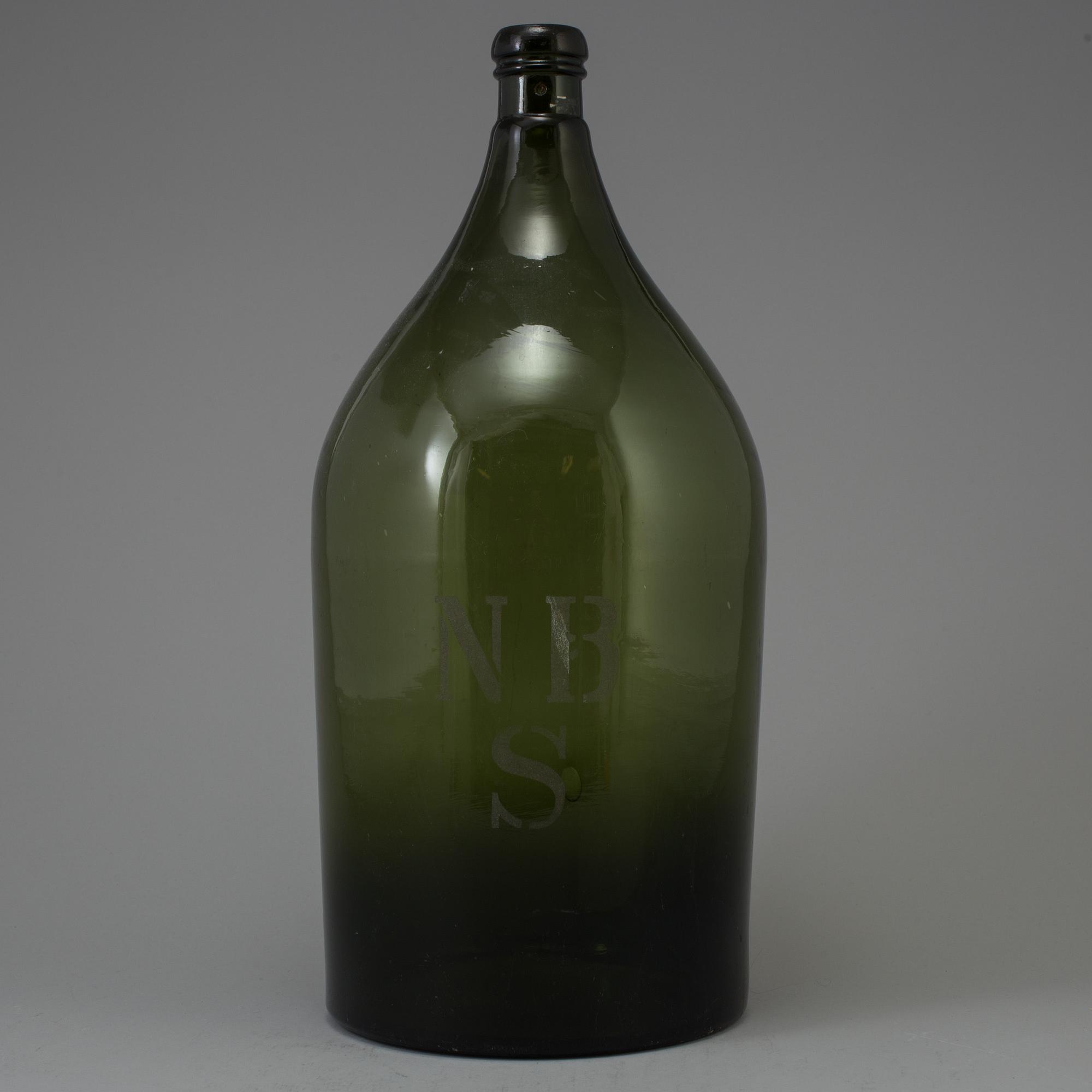 FLASKA, glas, 1800-tal.