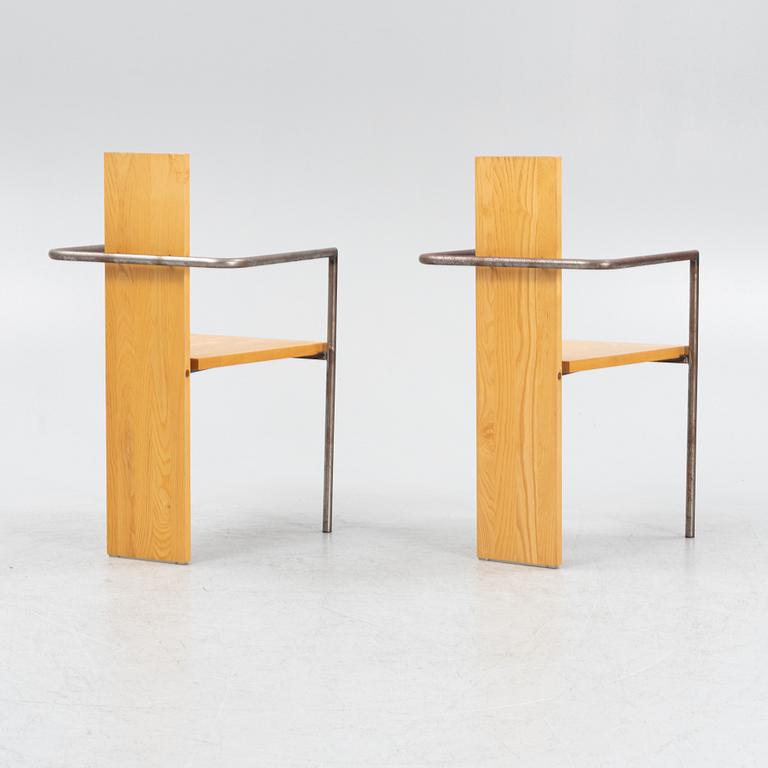 Jonas Bohlin, a pair of 'Concrete' armchairs, Källemo, Värnamo, Sweden.