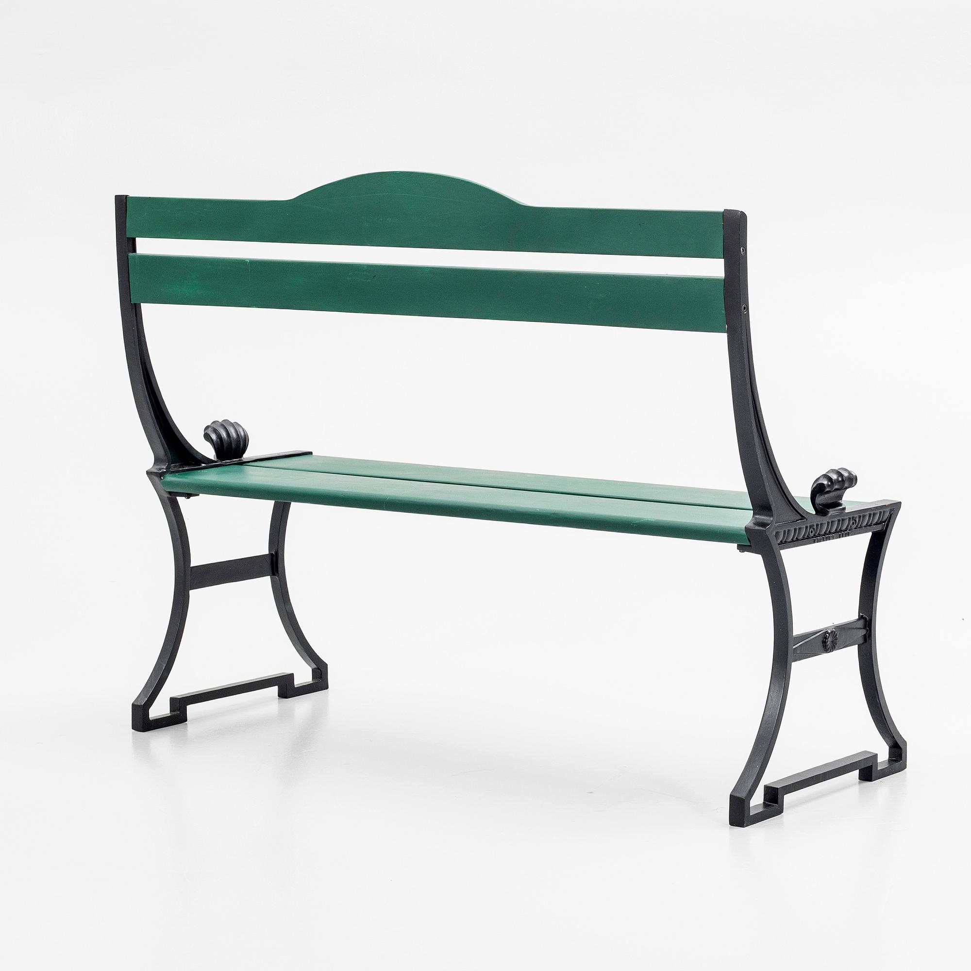 Folke Bensow, Garden sofa, "Sneckan", Byarums Bruk, late 20th century.