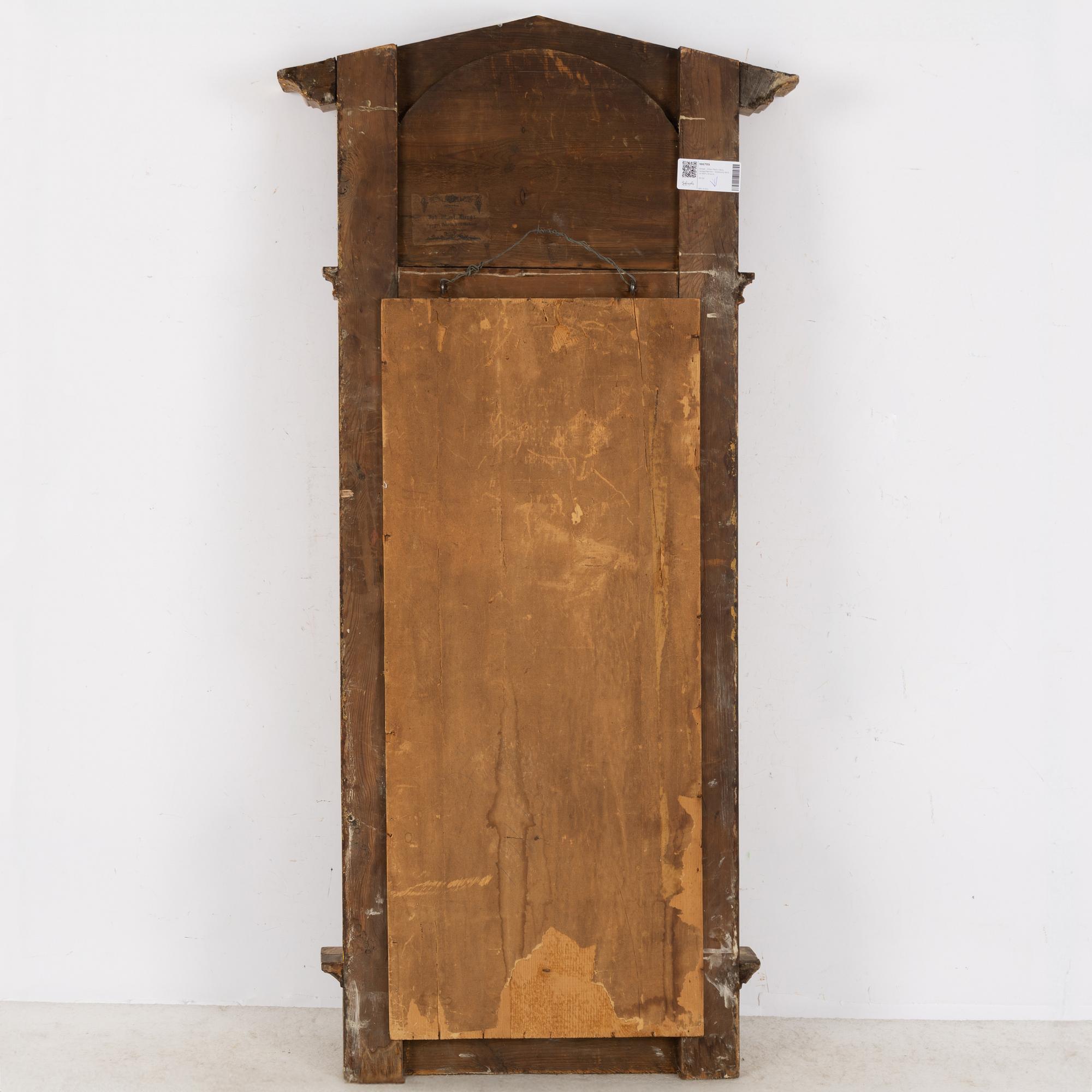 Mirror, Johan Martin Berg (mirror manufacturer in Gothenburg 1803- ca 1837), Empire.