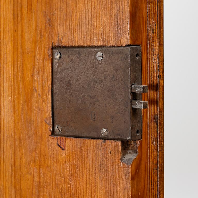 A Swedish rococo burr-alder veneered cabinet, later part 18th century.