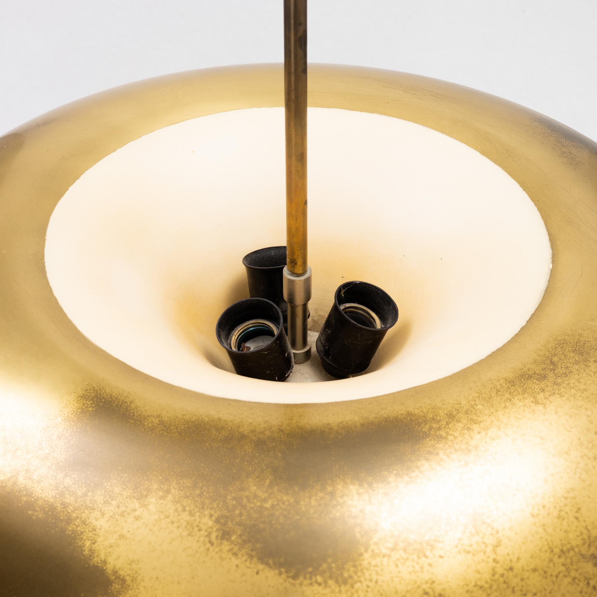 Harald Notini, a Swedish Modern model 11405 ceiling light from Böhlmarks, 1930's/40's.