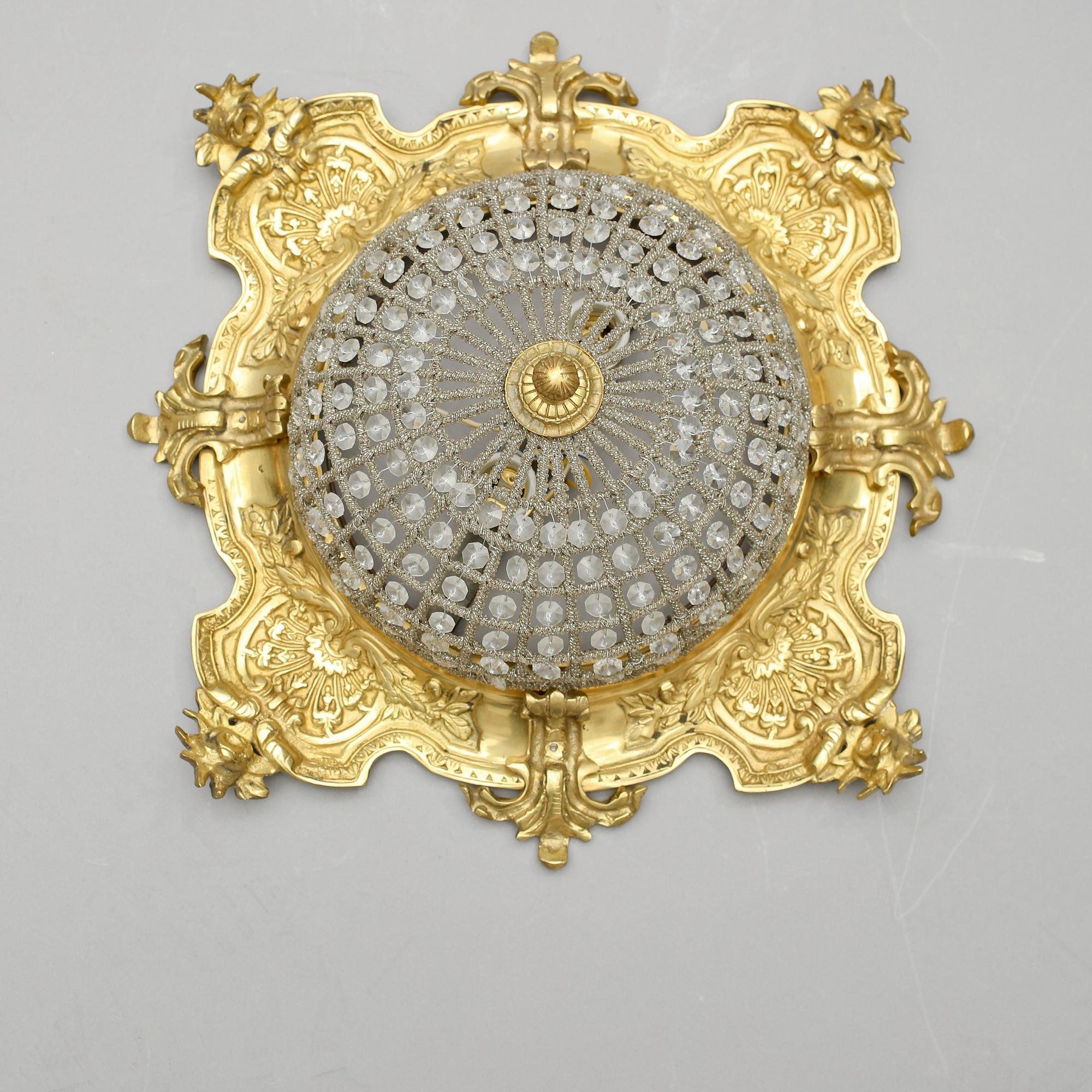 TAKLAMPA, 1900/2000-tal, höjd ca 22 cm.