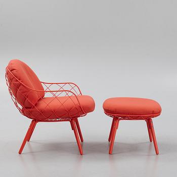 Jaime Hayon, a 'Piña' easy chair and ottoman, Magis, Italy.