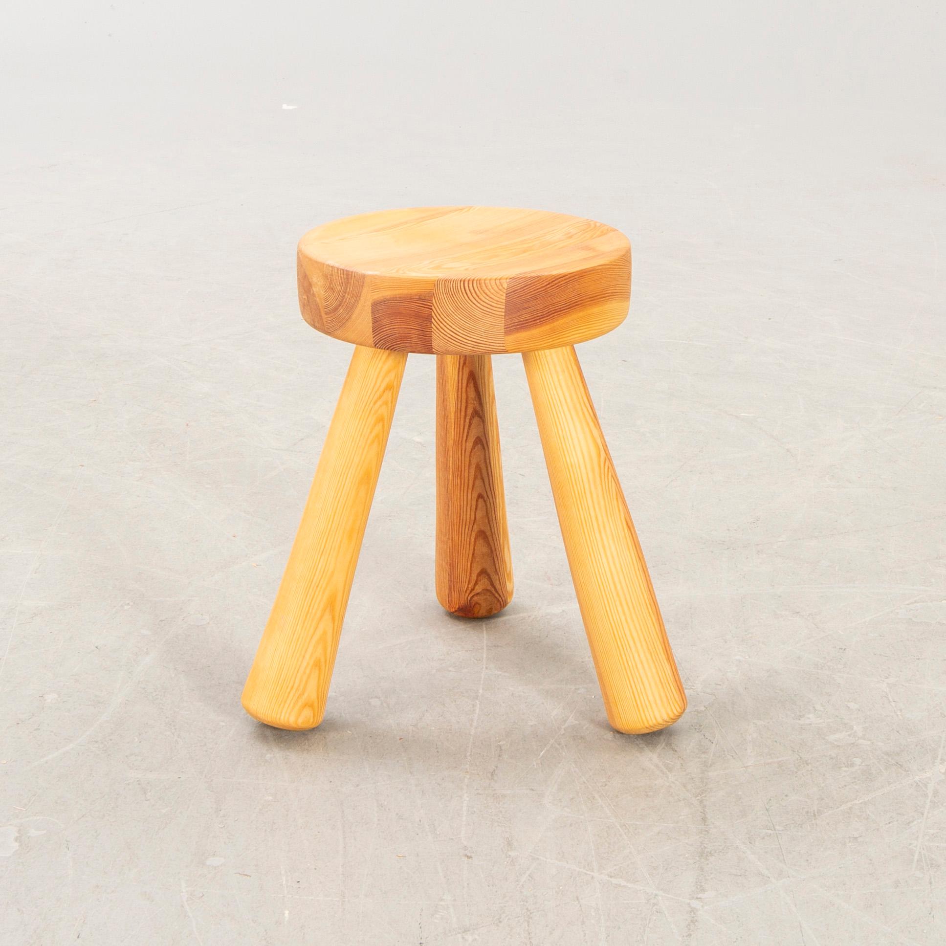 Ingvar Hildingsson, stool, signed IH.