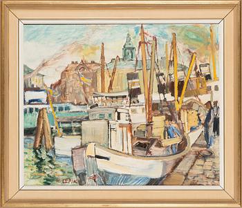 Hugo Lepik, Harbour view.