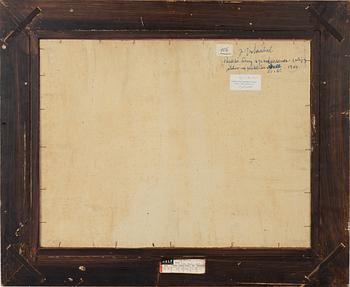 Josef Vohrabal, oil on canvas/paper-panel, signed and dated -64.