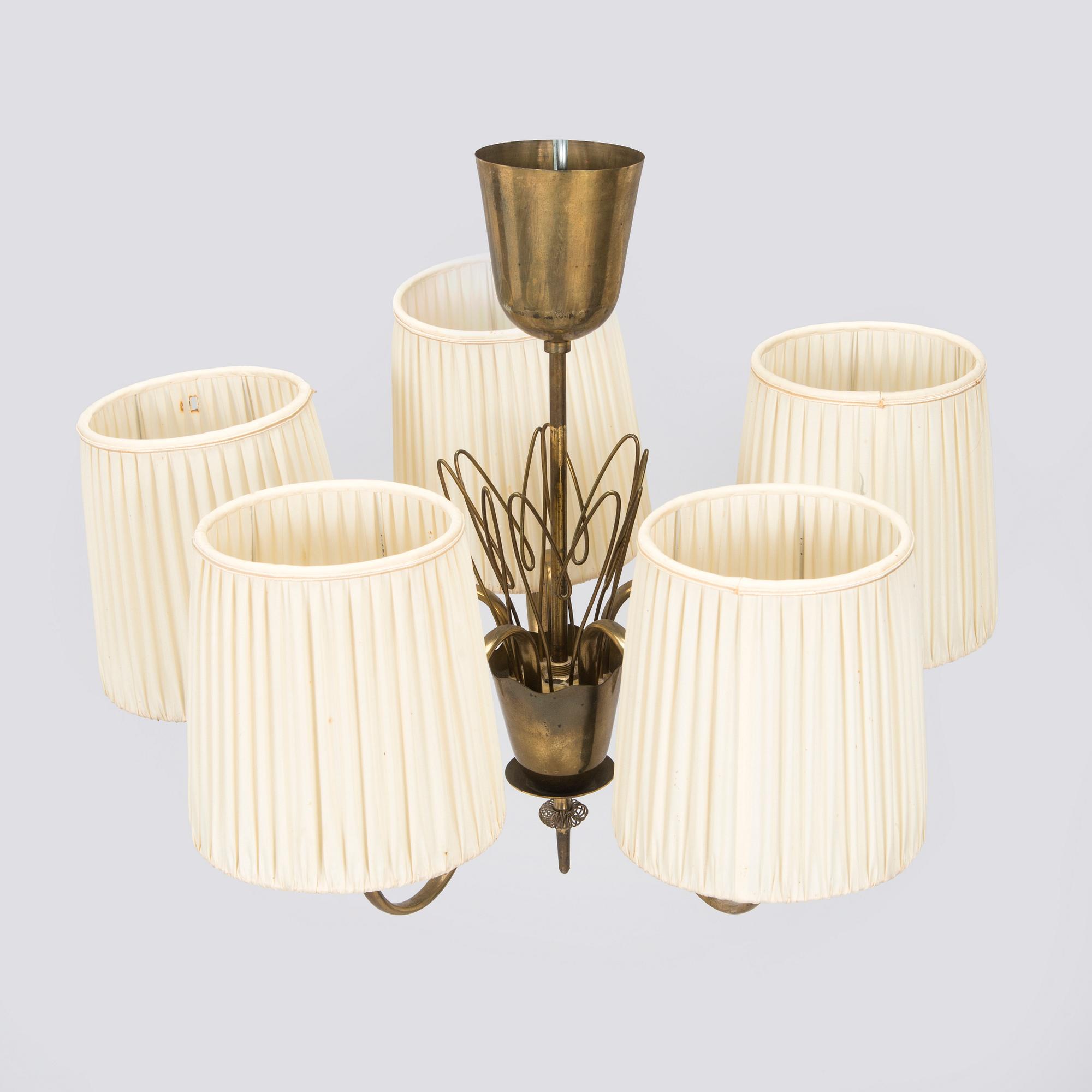 Paavo Tynell, A mid-20th century modell 9032 ceiling light for Taito, Finland.