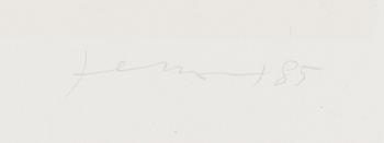 Gianfranco Ferroni, lithograph, signed and dated -85, numbered 11/99.