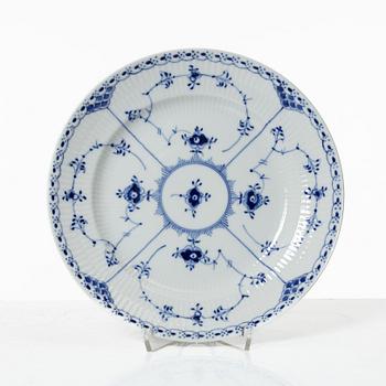 Royal Copenhagen, a set of twelve porcelain appetizer plates, 'Musselmalet' / 'Blue Fluted', Denmark.