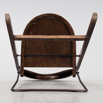 Uno Åhrén/CA Buffington, a set of six 'Bern' folding chairs, Gemla, 1930's.