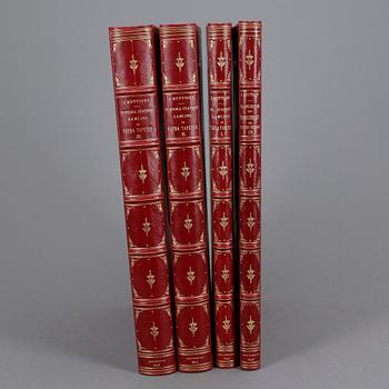 JOHN BÖTTIGER, 4 vol, Svenska statens samling af väfvda tapeter, numrerad 102/200, Stockholm 1895-98.
