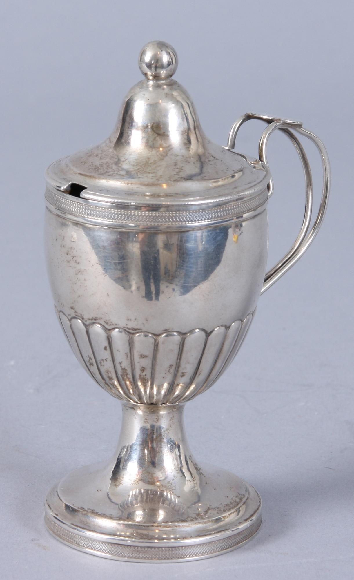 SENAPSKANNA, silver, Bengt Tellander, Jönköping, empire, 1825. 97 gram.