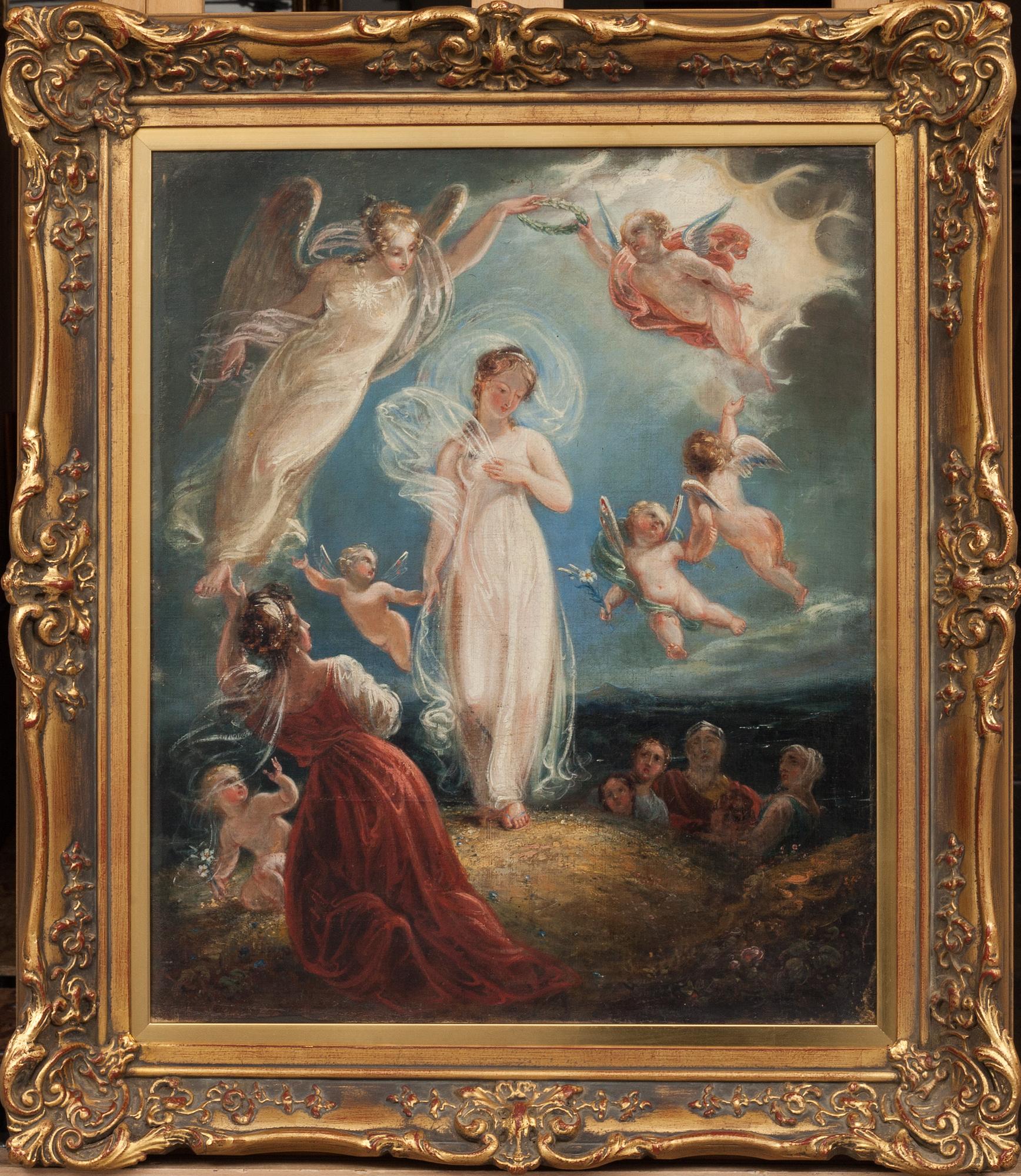 OKÄND KONSTNÄR, olja på duk. 1700-talets andra hälft.