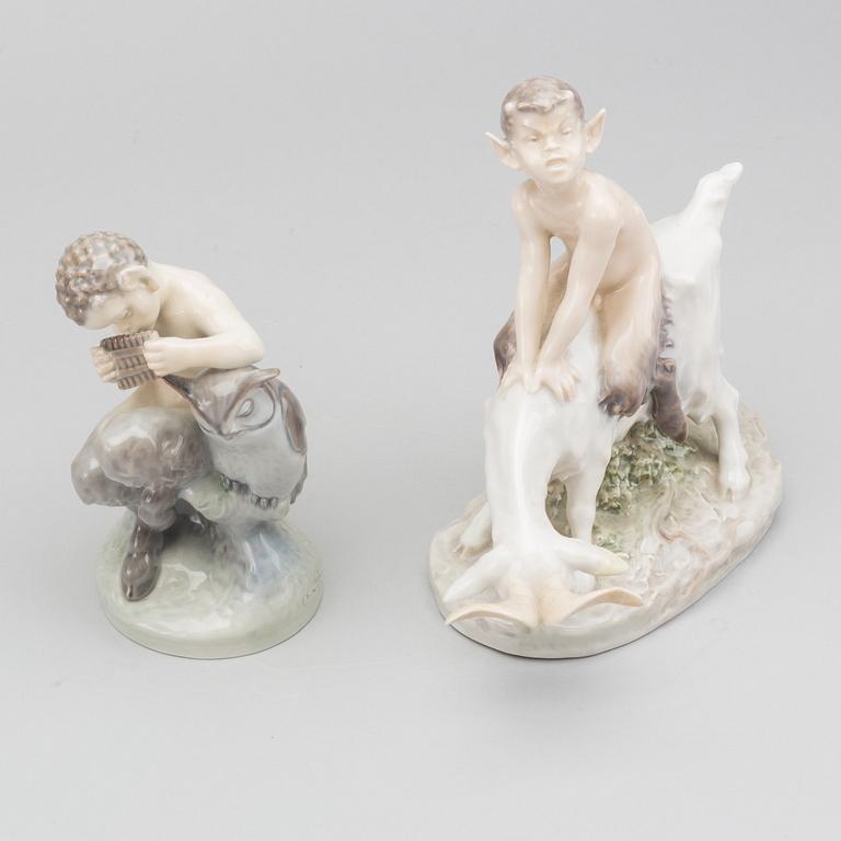 TWO ROYAL COPENHAGEN FIGURINES.