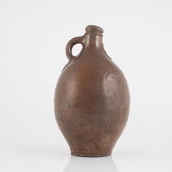 A salt glazed bartmann jug, 17th/18-th century.