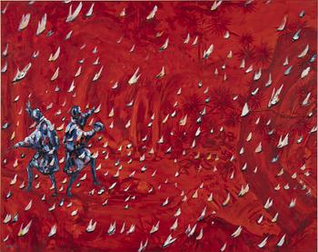 Roman Scheidl, oil on canvas, signed.