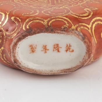 Ten porcelain snuff bottles, China, 20th century.