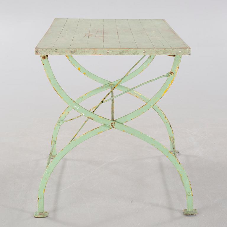 A mid 20th cenutry garden table.