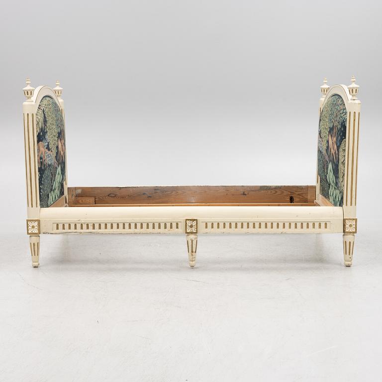 A Gustavian style bed, Sweden, mid 20th century.