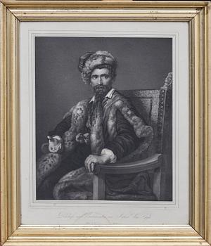 KOPPARSTICK, 3 st, Dresden, 1800-tal.