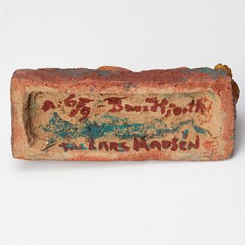 Bror Hjorth, bemålad terracotta, signerad och numrerad 6/9.