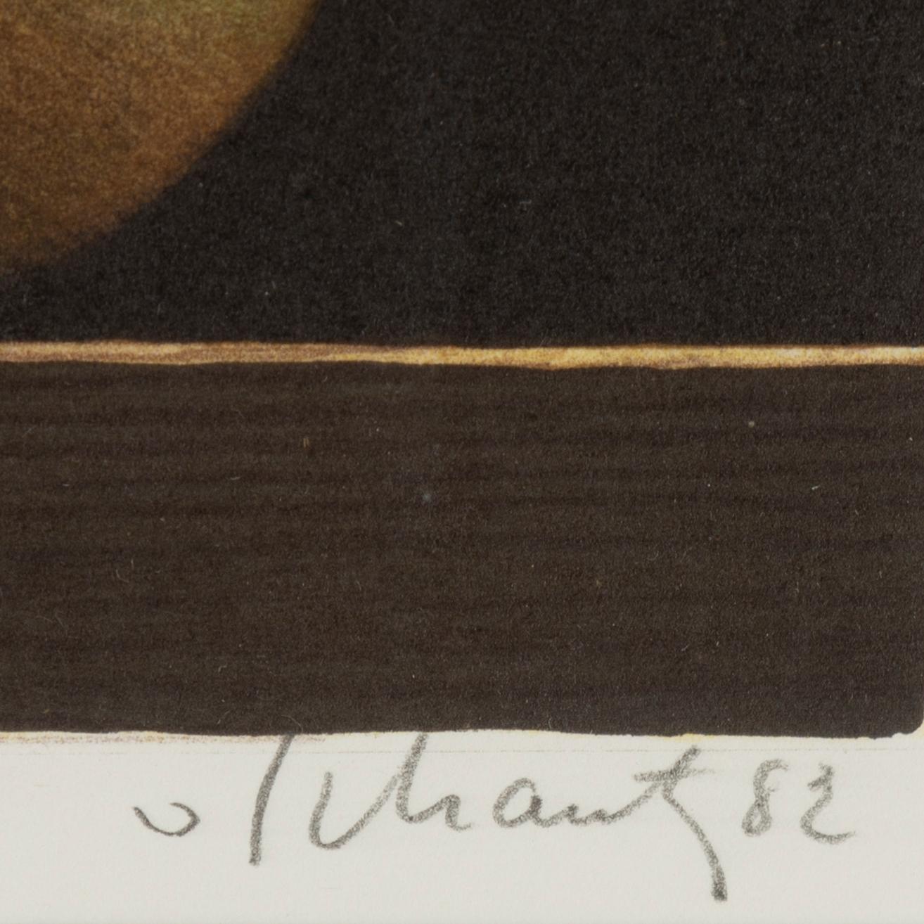 Philip von Schantz, lithograph in colours, 1982, signed 54/70.