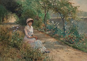 345. Anna Gardell-Ericson, French park scene.