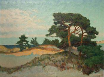 Fritz Kärfve, oil on canvas, signed and dated 1919.