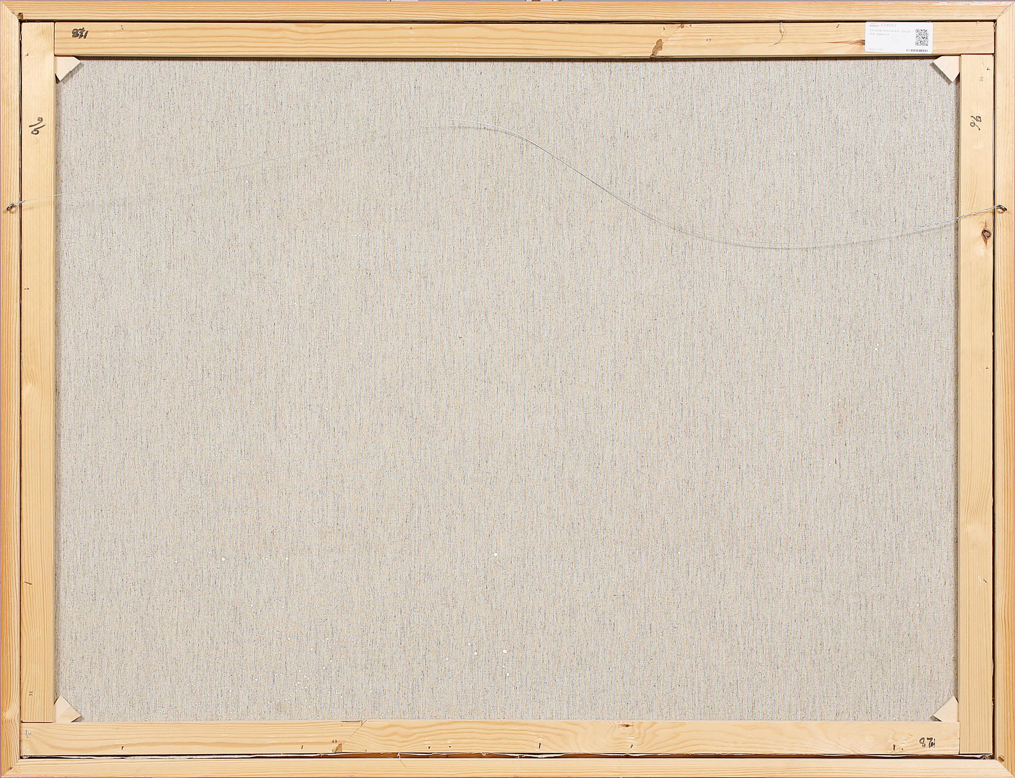 CHRISTIAN EHLINGER, olja på duk, signerad.