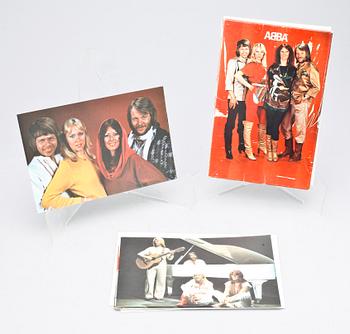 ABBA MEMORABILIA, 3 delar, bl.a. pussel samt spegel.