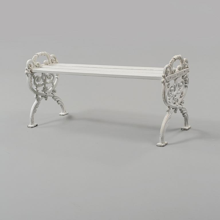 TRÄDGÅRDSBÄNK, Melins Metall, 1900-talets slut.