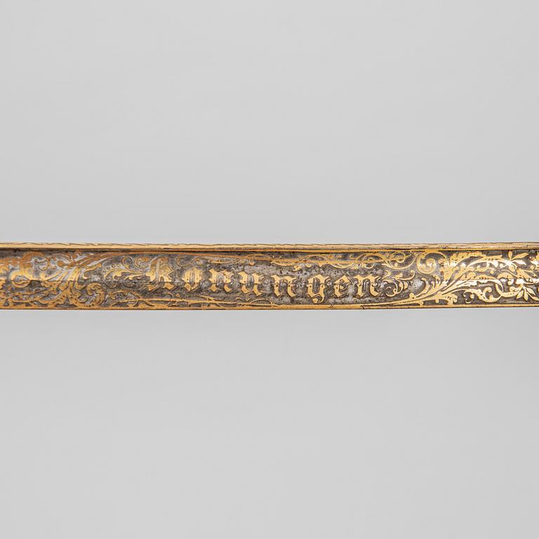 Sabel, svensk, för infanteriofficer, m/1859 med balja.