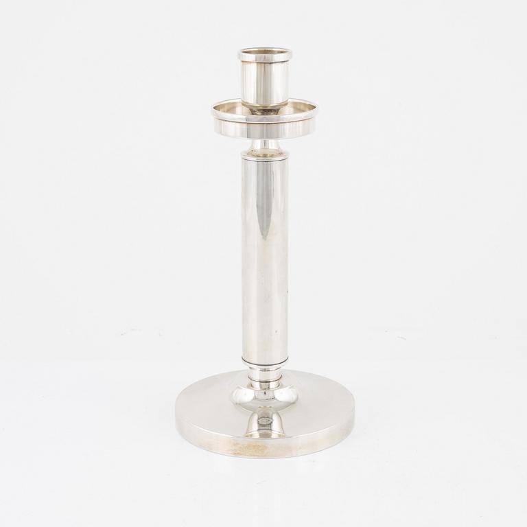 A Swedish silver candlestick, MGAB, Uppsala, 1969.