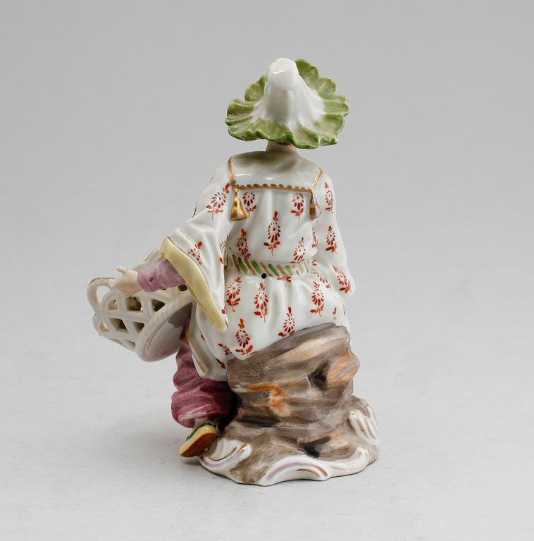 FIGUR, porslin, sannolikt Höchst, 1900-tal.
