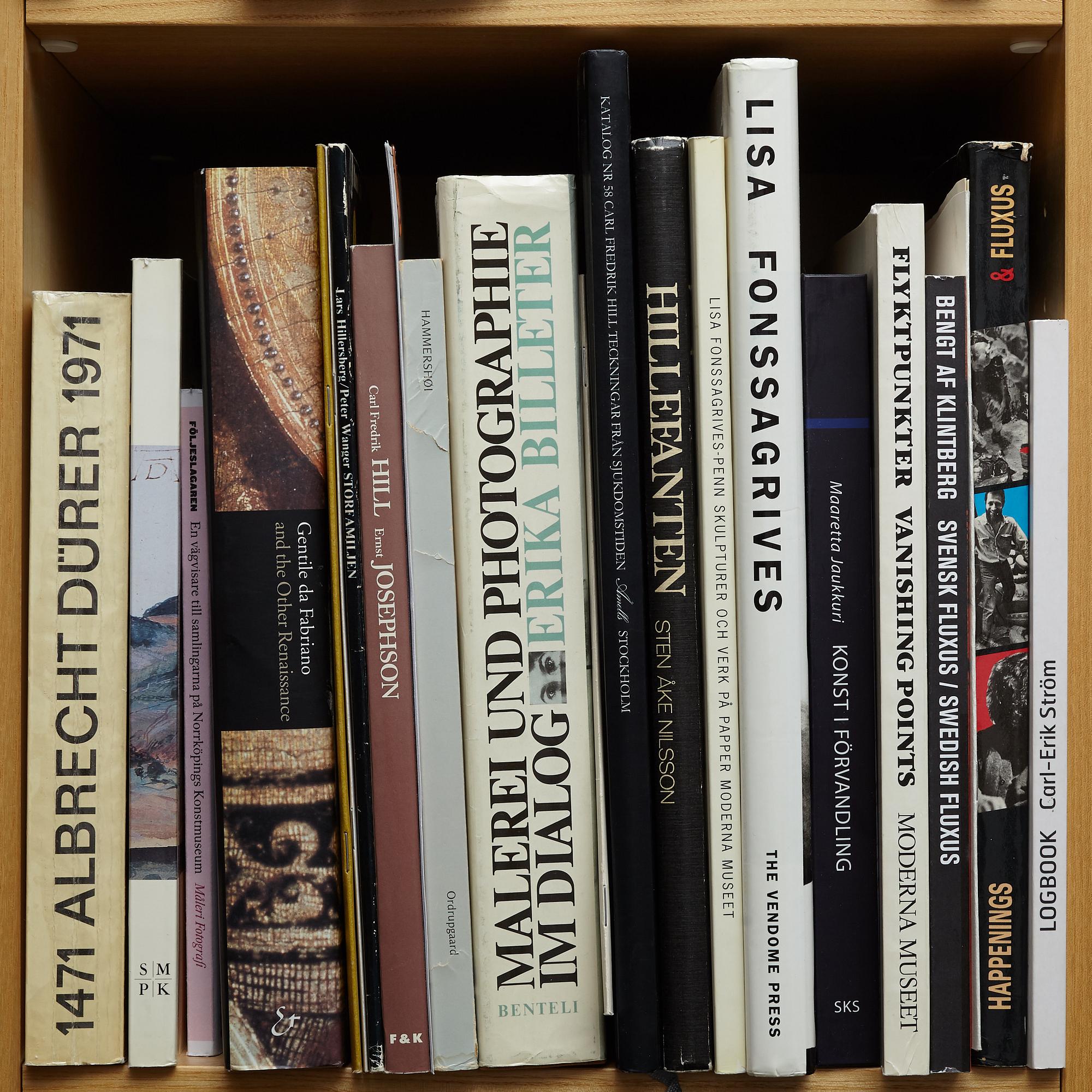 Björn Springfeldt's art library.