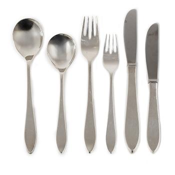 Rey Urban, bestickservis, 51 delar, sterlingsilver, Stockholm, 1967-97.