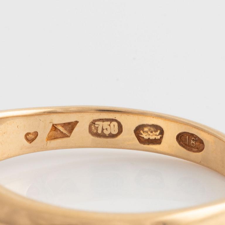 Ring 18K two-tone gold.