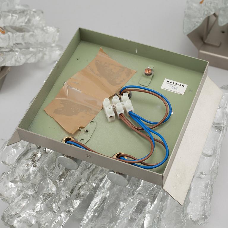 Three wall lamps from J.T Design in Kalmar, made in Austria, second half of the 20th century.