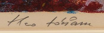 Theo Tobiasse, lithograph in colours, signed and numbered 50/175.
