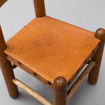 A set of four pine chairs, second half of the 20th century.