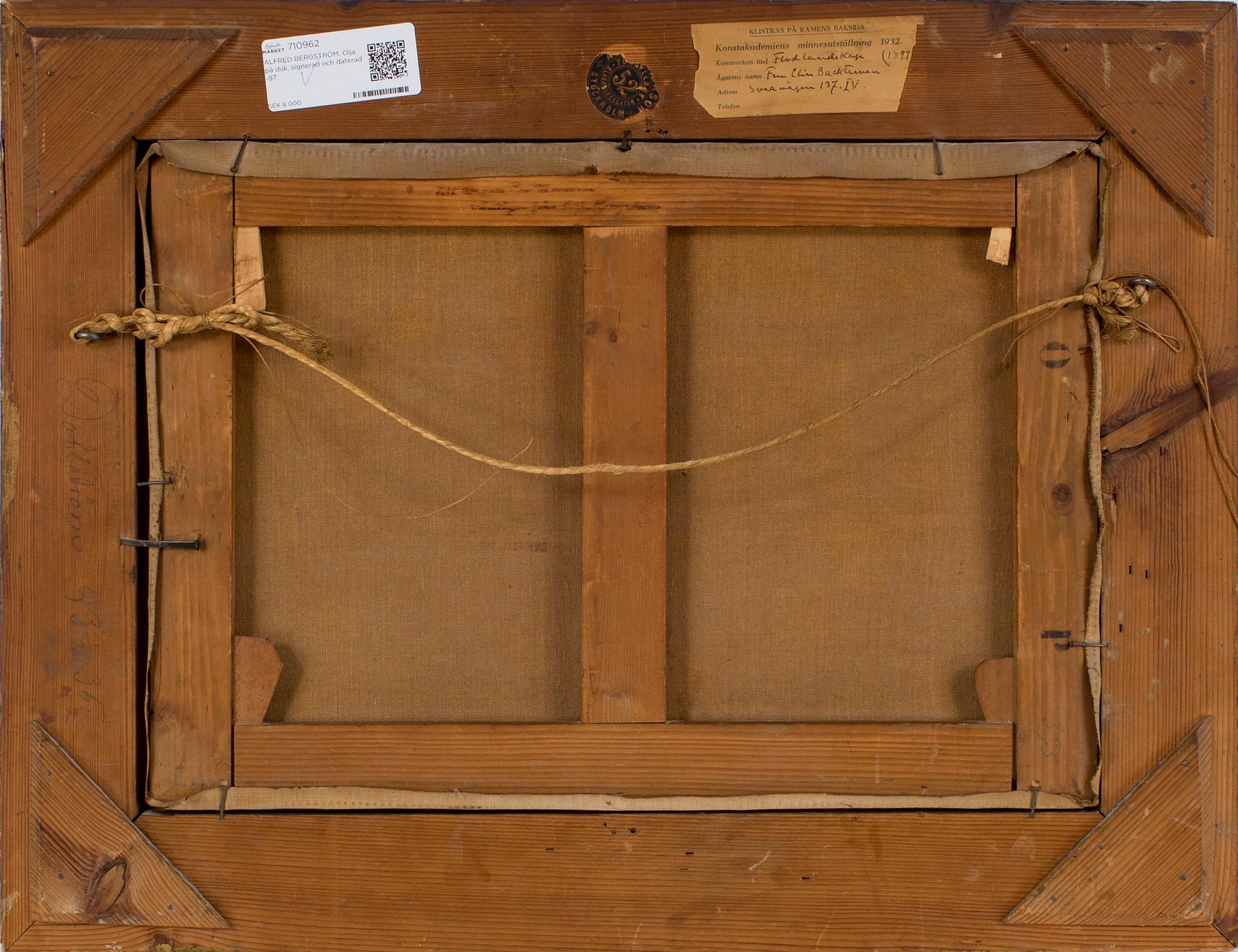 ALFRED BERGSTRÖM, Olja på duk, signerad och daterad -97.