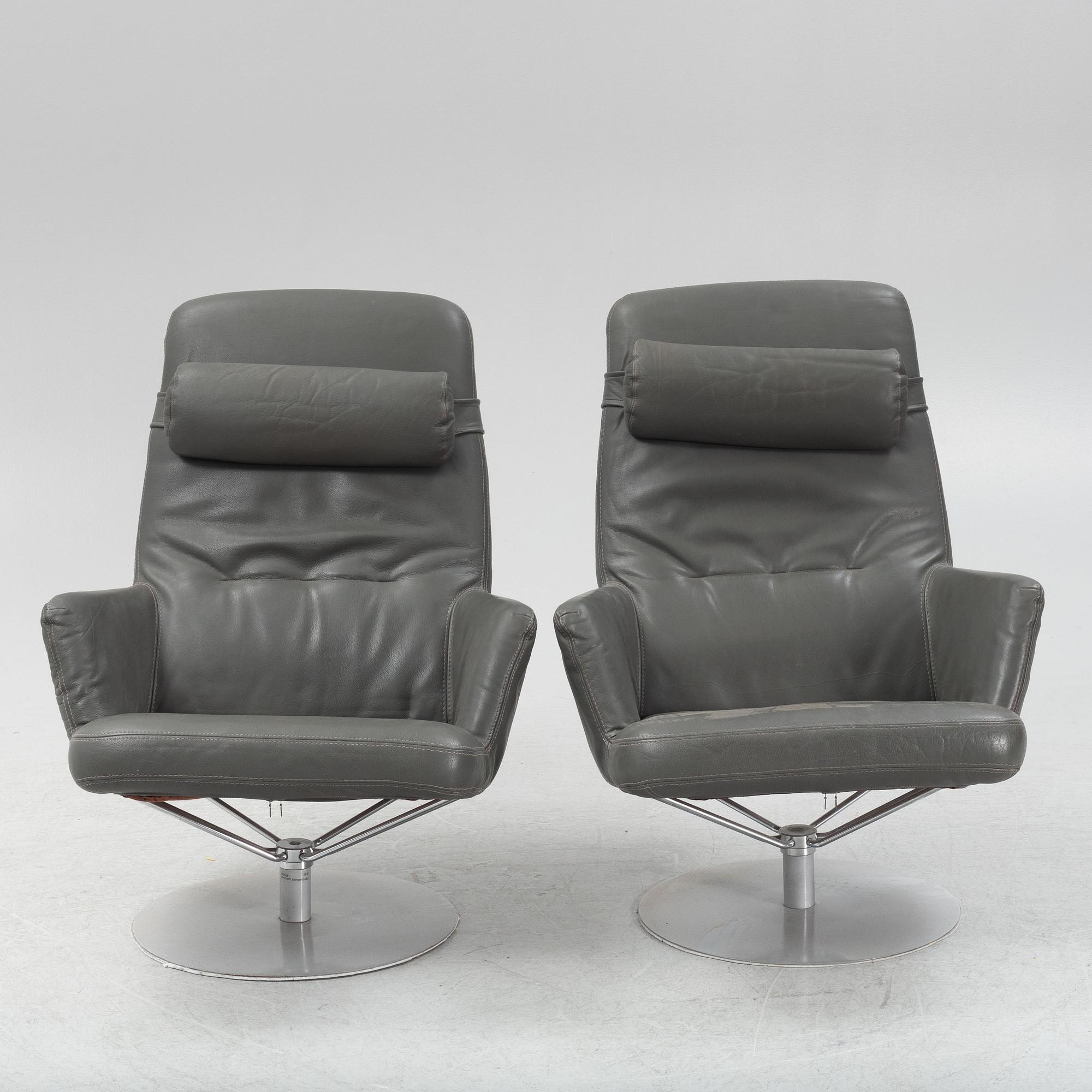 Kenneth Bergenblad, snurrfåtöljer, ett par, "Spider roto" för DUX 1900-talets slut.