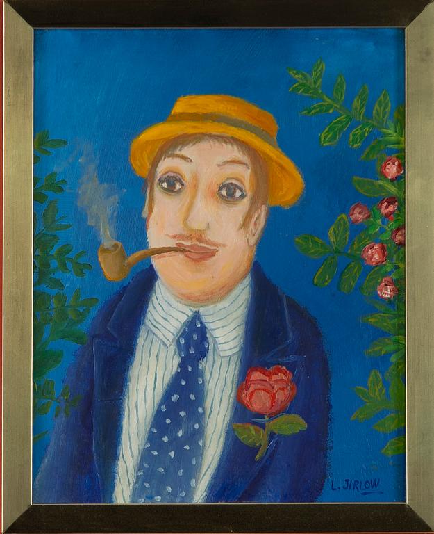 Lennart Jirlow, Man in a hat and pipe.